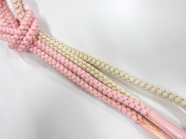 未使用品　正絹　手組帯締め